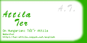 attila ter business card